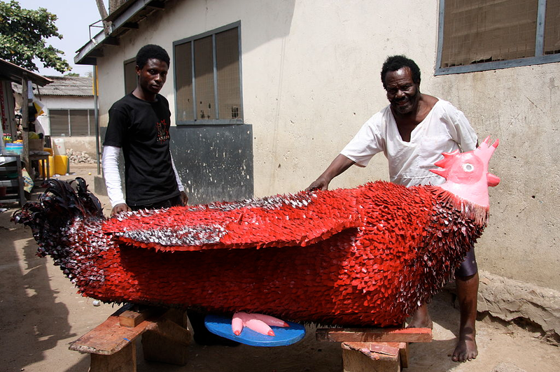 Illustration for article titled Ghana's coffin art lets people bury their loved ones in style